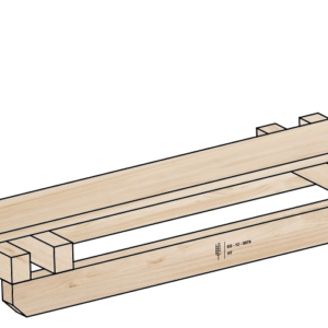 Base caballete de madera