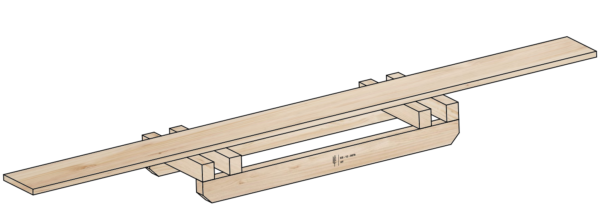 Base caballete de madera
