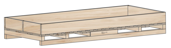 Cajón de madera gran formato