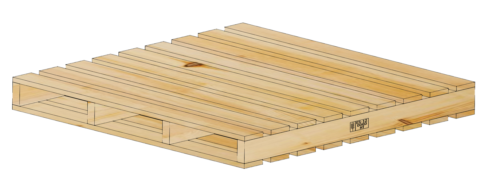 Palet de barras a ras